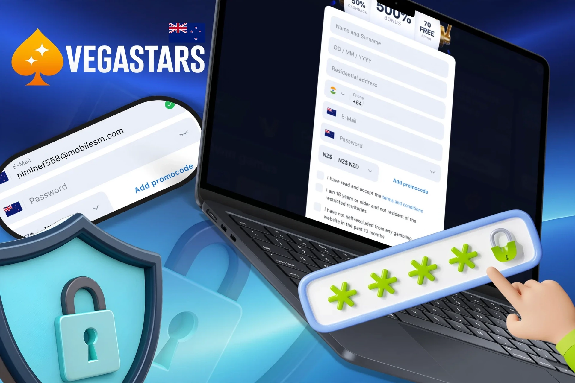 Instructions on how to create a strong and secure password to protect your account